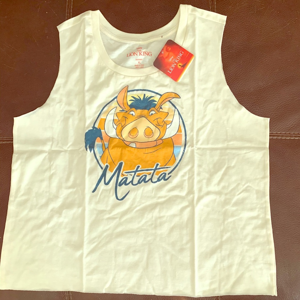 Hakuna Matata!! Cut-off tank featuring Pumbaa